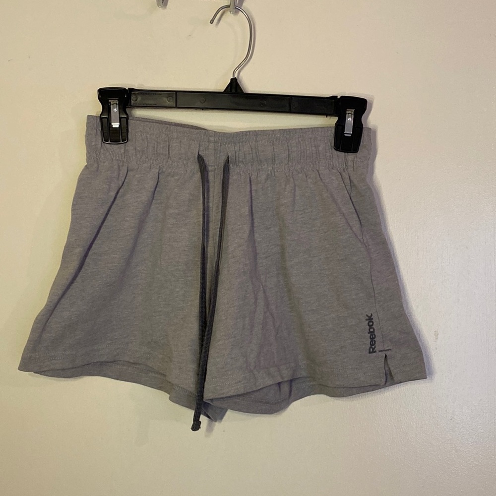 Reebok gray workout shorts